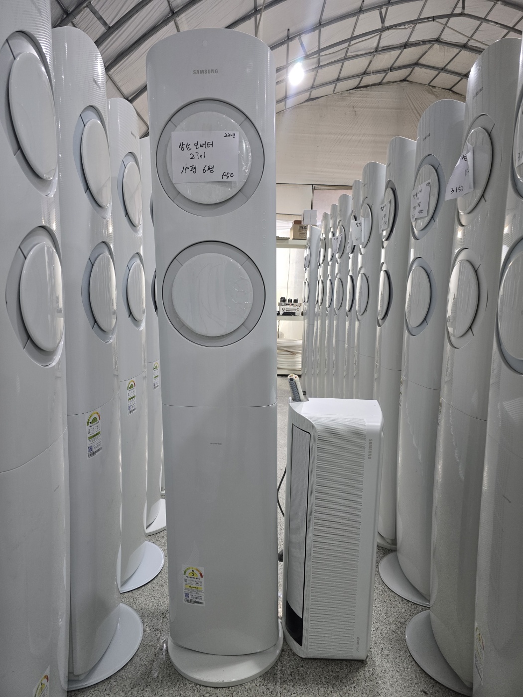 0065번 삼성 인버터 투인원 에어컨 19평 6 평 벽걸이 무풍 22년